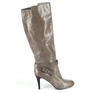 Nine West Brown Taupe Leather Knee High Maravillao Boots